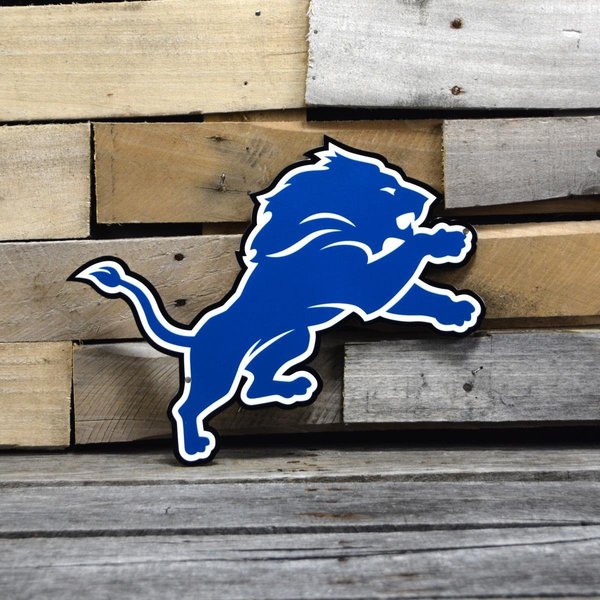 Authentic Street Signs Authentic Street Signs 99010 12 in. Detroit Lions Steel Logo 99010